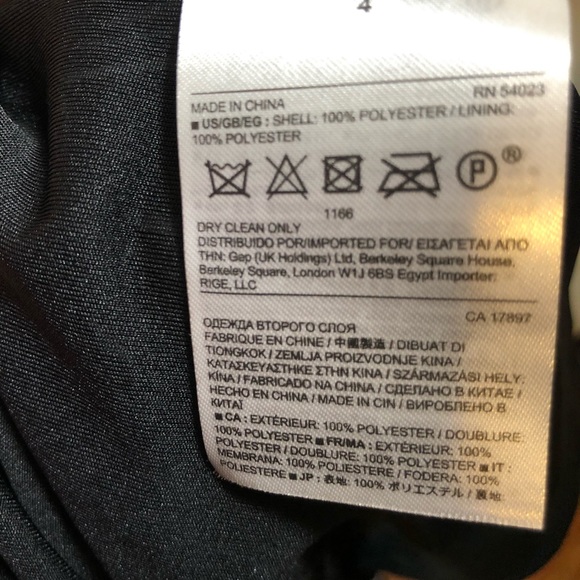 Banana Republic Black White Pleated Skirt Sz 4 NWT - Picture 7 of 7